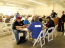 The "Building Partnerships" forum at Hamvention. ARRL Emergency Preparedness Manager Mike Corey, KI1U (with microphone), and FEMA's Sarah Byrne shared duties as presenters and moderators. [Dave Isgur, N1RSN, photo]